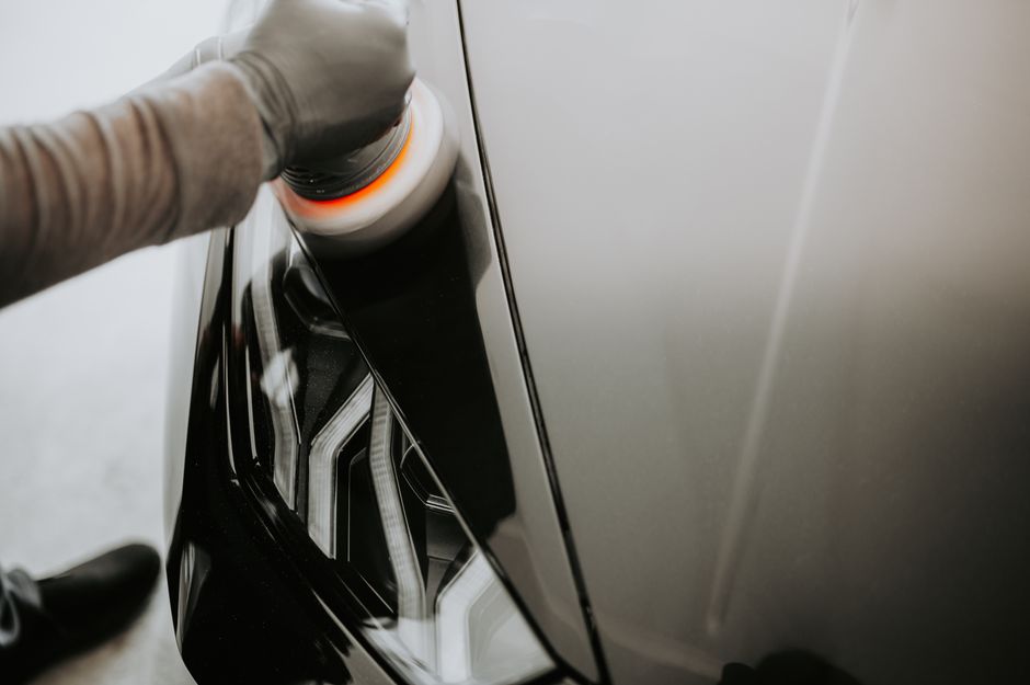 Buffing and polishing car paint for ceramic coating preparation